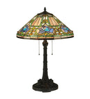 Meyda 26.5"H Tiffany Floral Table Lamp '124816