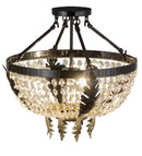 Meyda 16" Wide Chrisanne Crystal Flushmount- 130636