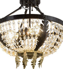 Meyda 16" Wide Chrisanne Crystal Flushmount- 130636