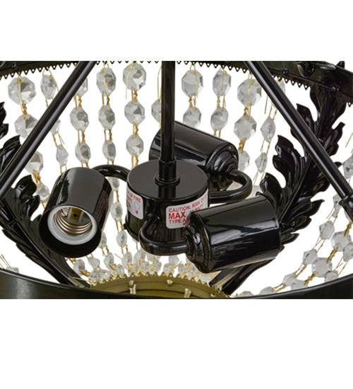 Meyda 16" Wide Chrisanne Crystal Flushmount- 130636