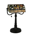 Meyda 15"H Vineyard Banker's Lamp '130760