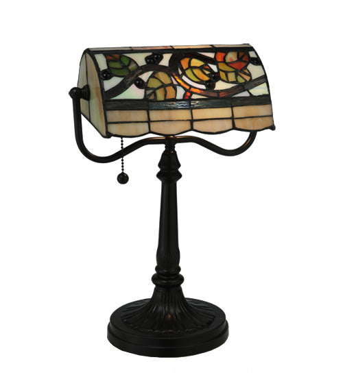 Meyda 15"H Vineyard Banker's Lamp '130760