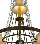 Meyda 48" Wide Amaury 15 Light Two Tier Chandelier- 132050