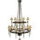 Meyda 48" Wide Amaury 15 Light Two Tier Chandelier- 132050