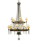 Meyda 48" Wide Amaury 15 Light Two Tier Chandelier- 132050
