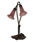 Meyda 16" High Lavender Pond Lily 2 LT Accent Lamp '13209