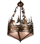 Meyda 16"W Bear Creek Inverted Pendant 13337