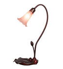 Meyda 16" High Pink Pond Lily Accent Lamp '13447