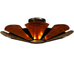 Meyda 48.75"W Metro Fusion Elite Glass Semi-Flushmount '135083