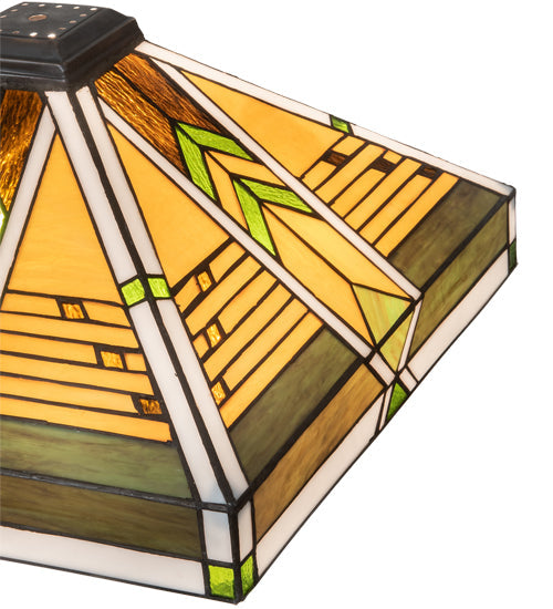 Meyda 17" Square Abilene Shade '135223