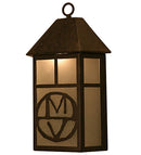 Meyda 12"W Personalized "MV" Wall Sconce '135291