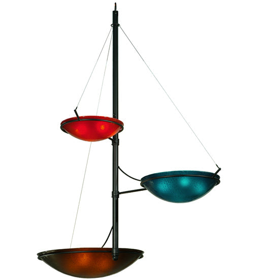 Meyda 103" Wide Metro Fusion The Third Dimension 3 Arm Glass Chandelier '135950