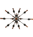 Meyda 64"l Windsor 14 Lt Oblong Chandelier- 136485