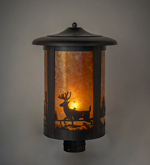 Meyda 12" Wide Fulton Deer Creek Post Mount '137621