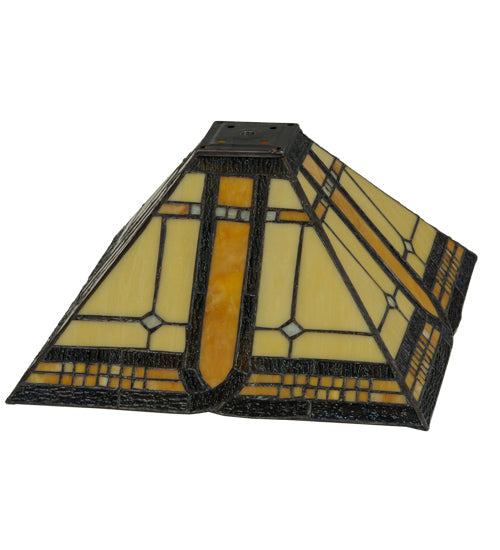 Meyda 13"Sq Sierra Prairie Mission Shade '137957