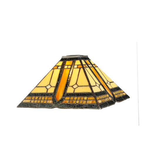 Meyda 10" Square Sierra Prairie Mission Shade '137958