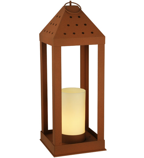 Meyda 11.5"Sq Wigodsky Ark Lantern Post Mount '138525