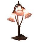 Meyda 16" High Lavender Tiffany Pond Lily 3 LT Accent Lamp '13863