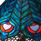 Meyda 23"H Peacock Feather Lace Table Lamp '138775