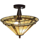 Meyda 16"W Belvidere Semi-Flushmount '138901