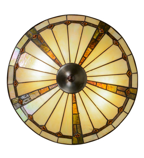 Meyda 16"W Belvidere Semi-Flushmount '138901