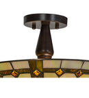 Meyda 16"W Belvidere Semi-Flushmount '138901