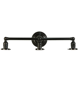 Meyda 22"W Revival Paddle Socket 3 LT Vanity Hardware '139922