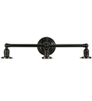 Meyda 22"W Revival Paddle Socket 3 LT Vanity Hardware '139922