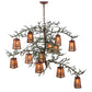 Meyda 52"W Pine Branch Valley View 12 LT Chandelier- 140897