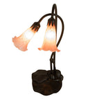 Meyda 16" High Pink Pond Lily 2 LT Accent Lamp '14110