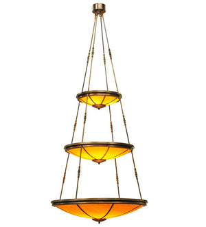 Meyda 47"W Commerce 3 Tier Pendant '141236