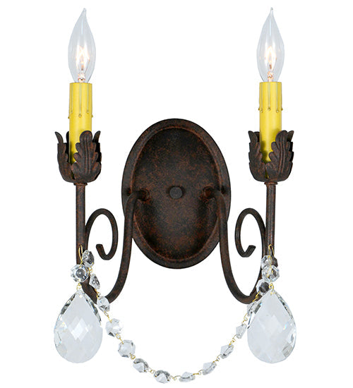 Meyda 10" Wide Antonia 2 Light Wall Sconce '141644