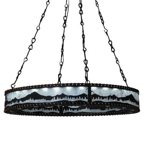 Meyda 42" Wide Mountain Range Ring Chandelier '141804