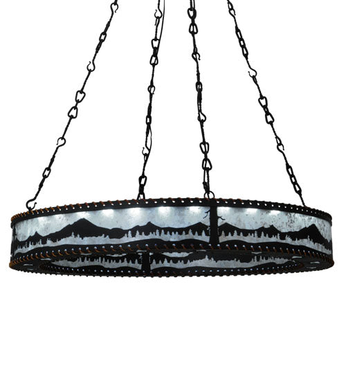 Meyda 42" Wide Mountain Range Ring Chandelier '141804