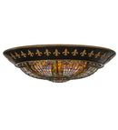 Meyda 53"W Fleur-de-lis Flushmount '141938