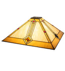 Meyda 17" Square Diamond Mission Shade '141958
