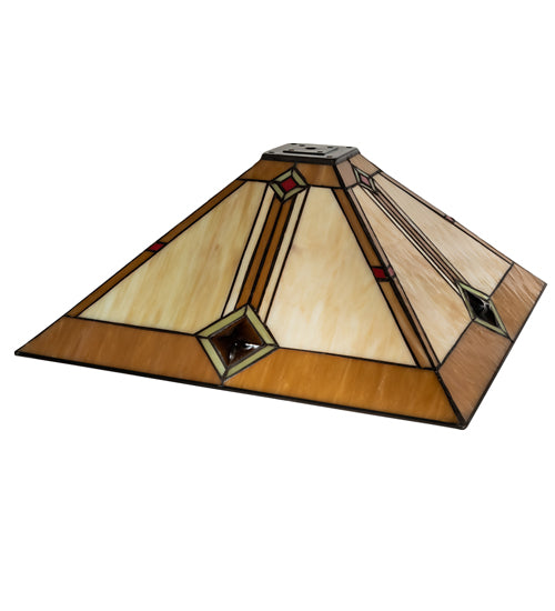 Meyda 17" Square Diamond Mission Shade '141958