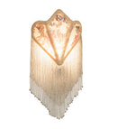 Meyda 6" Wide Fabric & Fringe Floral Night Light '14360