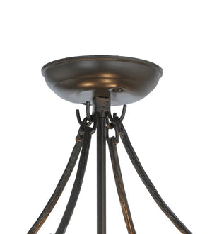 Meyda 11" Wide Timeless Bronze Semi-Flushmount Hardware '144381