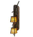 Meyda 6.5"W Pine Branch Valley View 2 LT Vertical LED Wall Sconce- 145030