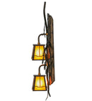 Meyda 6.5"W Pine Branch Valley View 2 LT Vertical LED Wall Sconce- 145030