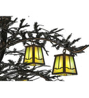 Meyda 52"W Pine Branch Valley View 12 LT W/Uplights LED Chandelier- 145107