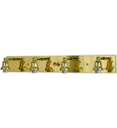 Meyda 36"L Revival Oyster Bay 4 LT Vanity Hardware '145208