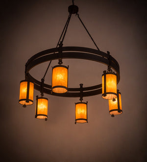 Meyda 54" Wide Beartooth 6 Light Chandelier '145571