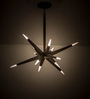 Meyda 38"W Hickory Treasures 12 LT LED Pendant- 145938