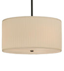 Meyda 24"W Cilindro Mushroom Pleated Textrene Pendant '146617