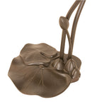 Meyda 16" High Pink/Blue Tiffany Pond Lily 3 LT Accent Lamp '14670