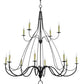 Meyda 68" Wide Bell 12 Light Two Tier Chandelier- 146889