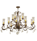 Meyda 62" Long Windsor 14 Light Oblong Chandelier- 146948