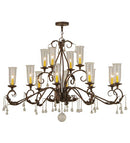 Meyda 62" Long Windsor 14 Light Oblong Chandelier- 146948